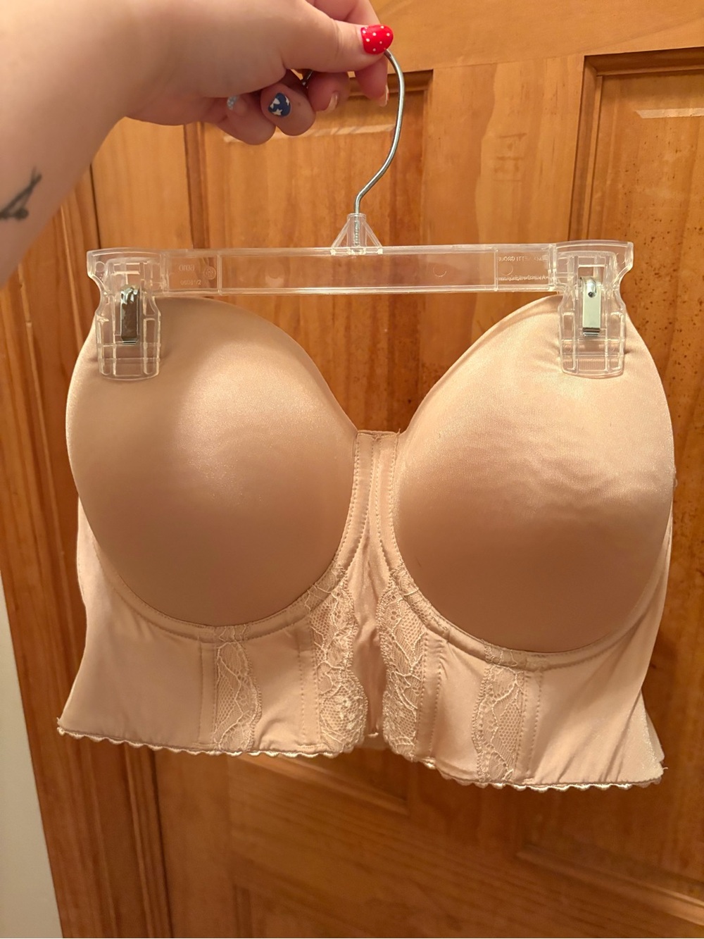 Longline Strapless Molded Bra in Nude